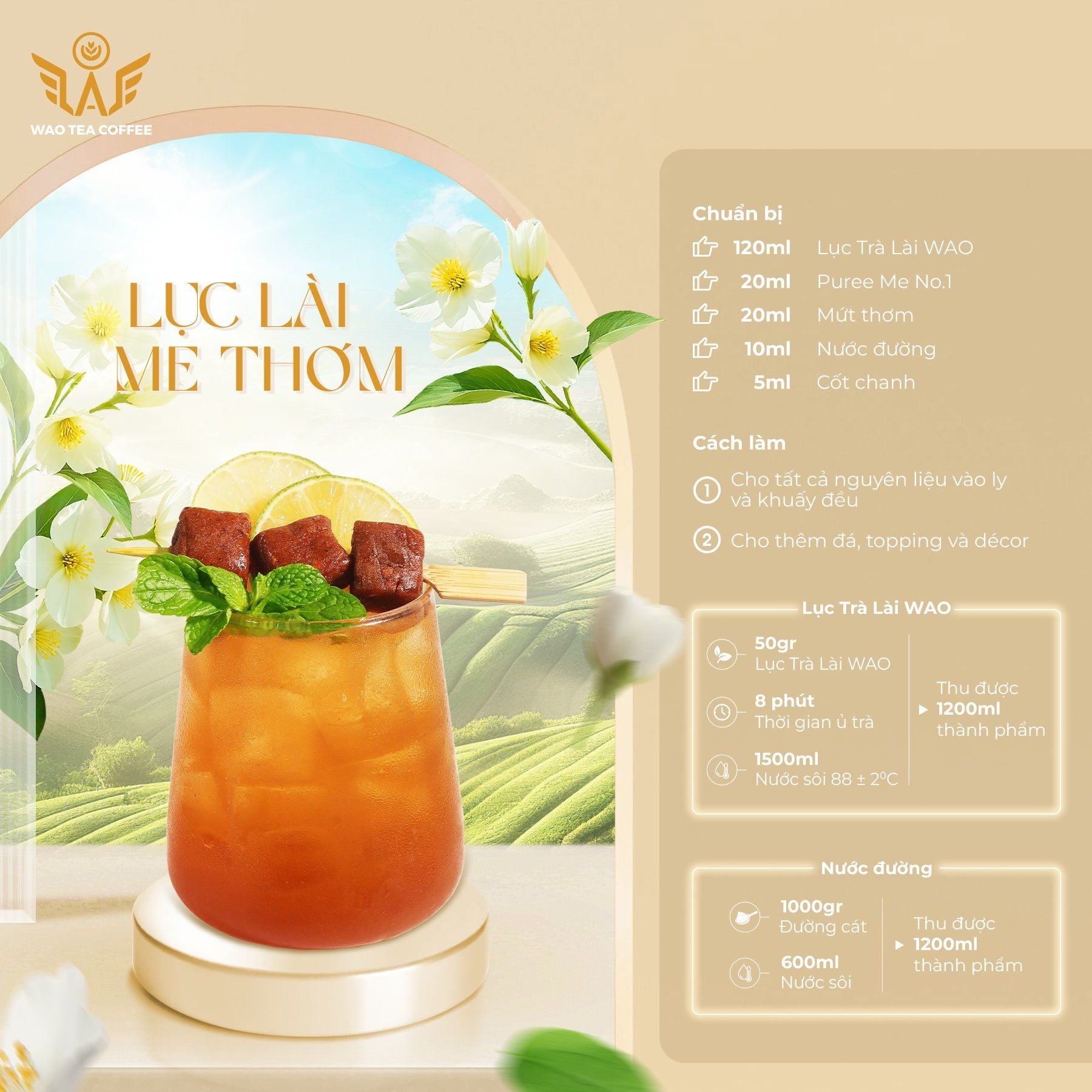  Lục Trà Lài (Nhài) WAO (1kg) 