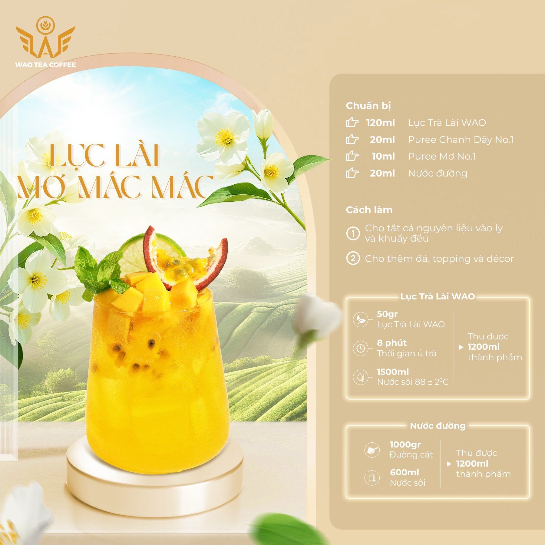  Lục Trà Lài (Nhài) WAO (1kg) 