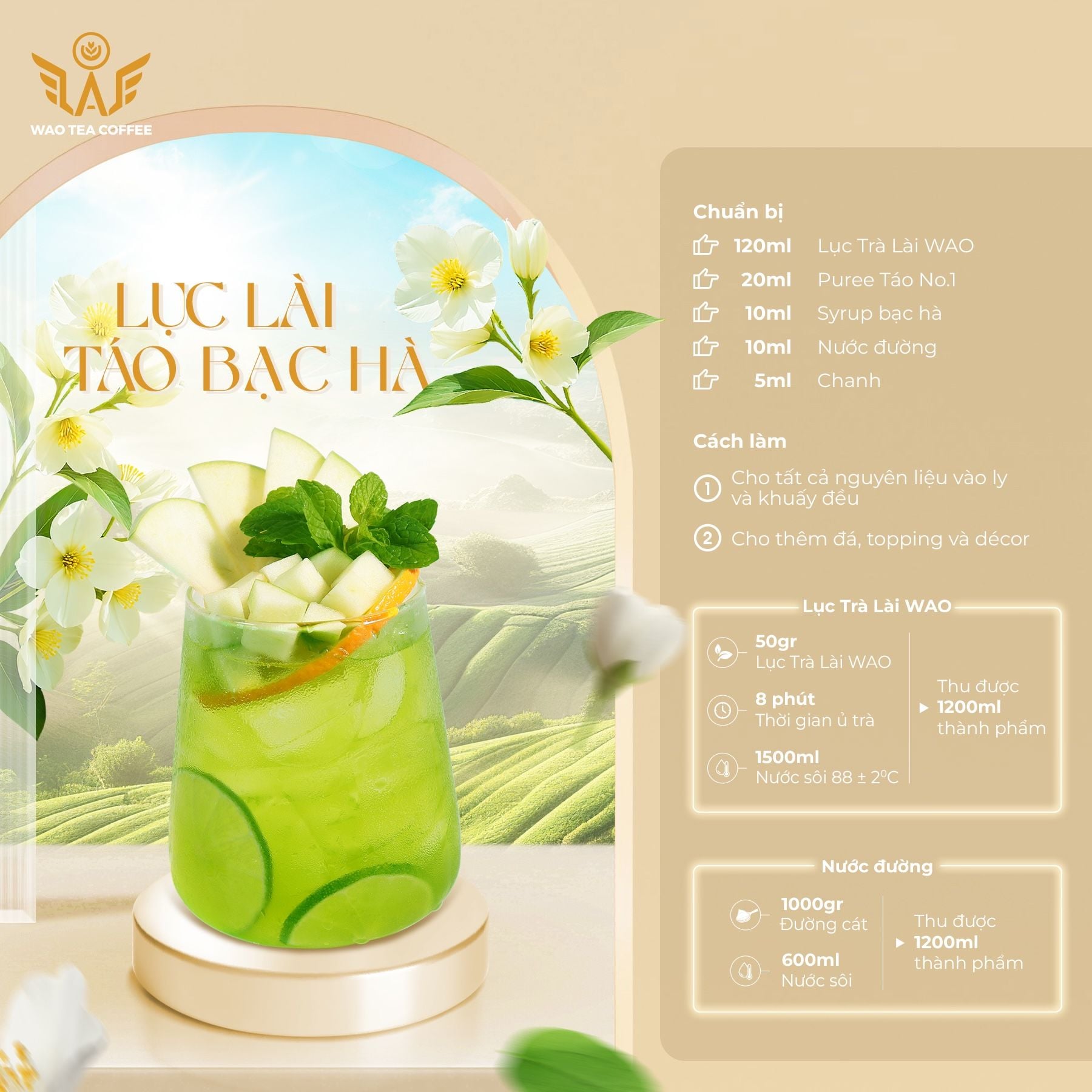  Lục Trà Lài (Nhài) WAO (1kg) 