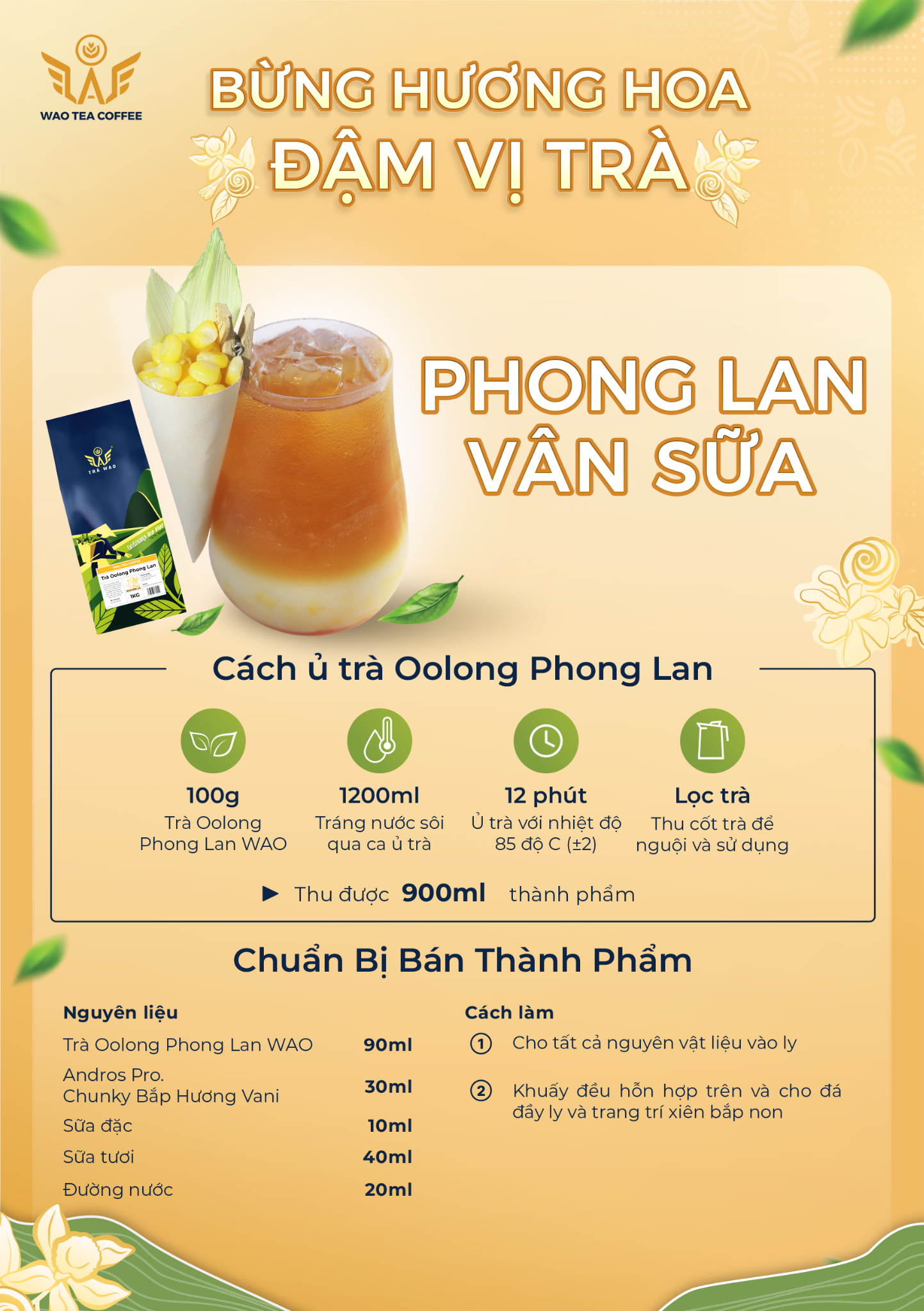  Trà Oolong Phong Lan WAO (1kg) 