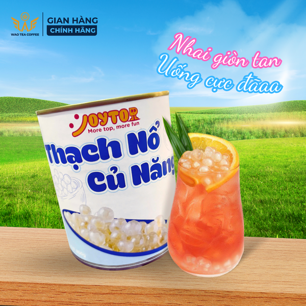  Thạch nổ củ năng trắng (850g) topping cho trà sữa và trà trái cây 