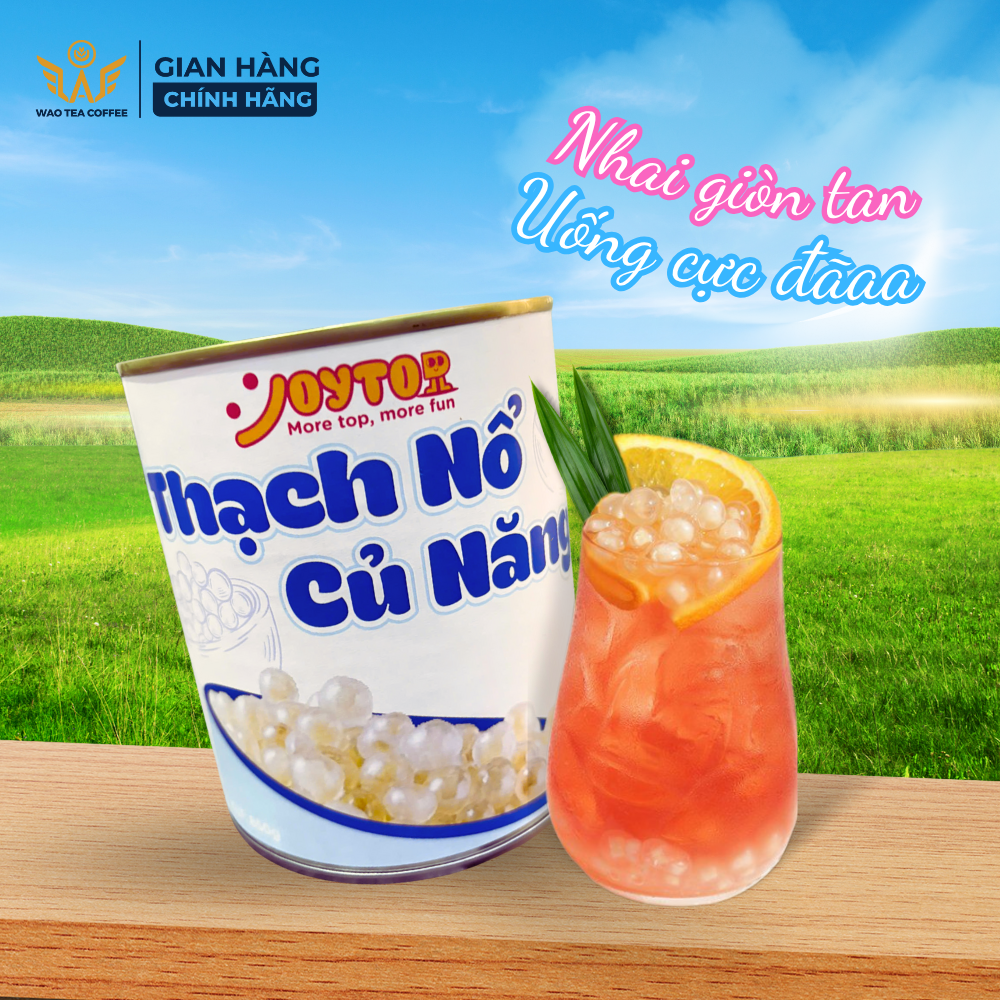  Thạch nổ củ năng trắng (850g) topping cho trà sữa và trà trái cây 