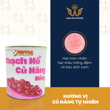  Thạch nổ củ năng hồng (850g) topping cho trà sữa và trà trái cây 