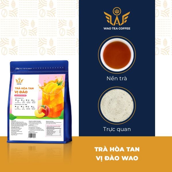  Trà Hoà Tan Vị Đào WAO 