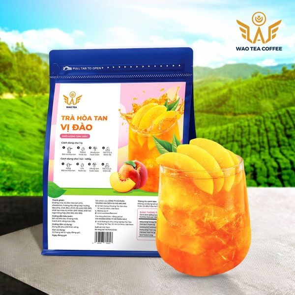  Trà Hoà Tan Vị Đào WAO 