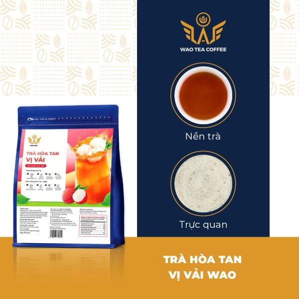  Trà Hoà Tan Vị Vải WAO 