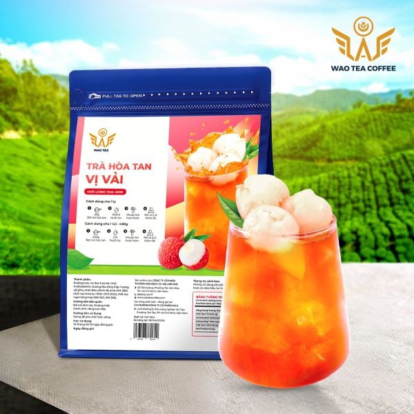  Trà Hoà Tan Vị Vải WAO 