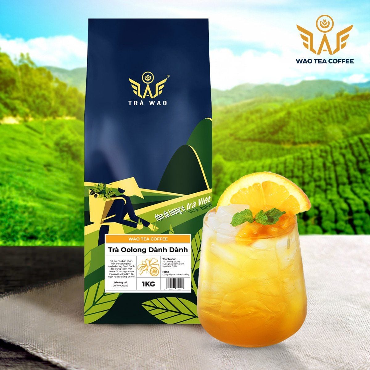  Trà Oolong Dành Dành WAO (1kg) 