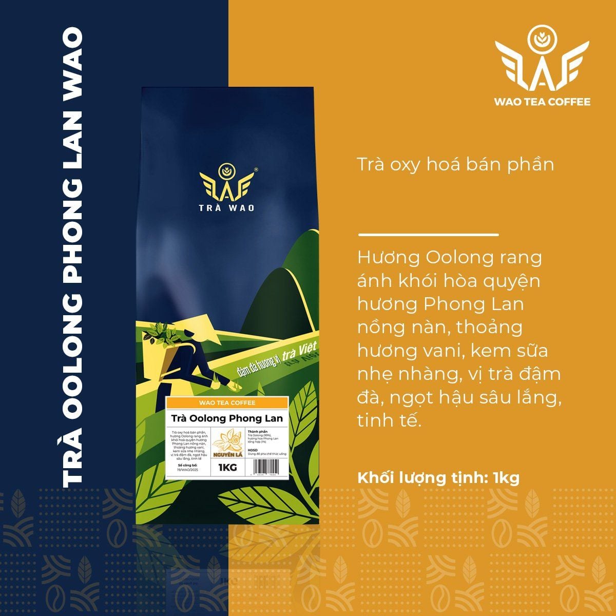  Trà Oolong Phong Lan WAO (1kg) 