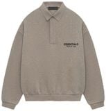  Essential Fleece Polo Heather Gray 