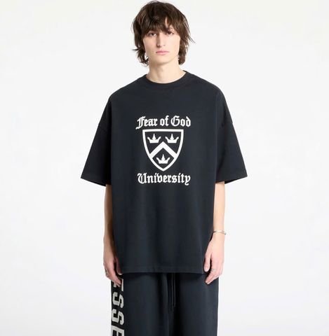  Tee Essentials University Logo heavy Black 