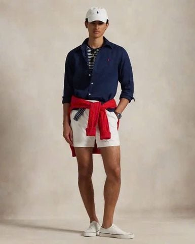  Sơ mi Ralph laurent long Sleeve logo Pony Line Navy 