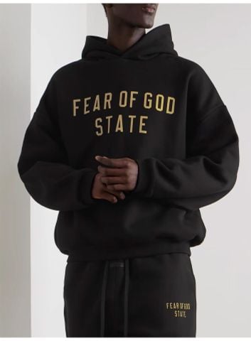  Essentials Fleece Hoodie state off Black 