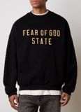  Sweater Essentials Fleece crewneck Black 