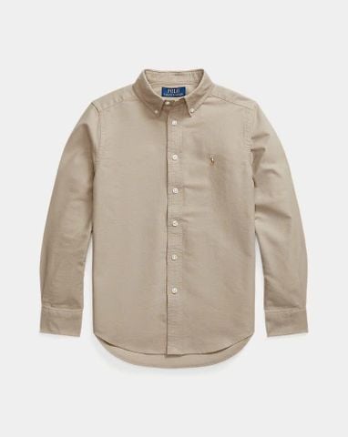  Sơ mi Polo Ralph Laurent long Sleeve line Begie 