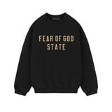  Sweater Essentials Fleece crewneck Black 