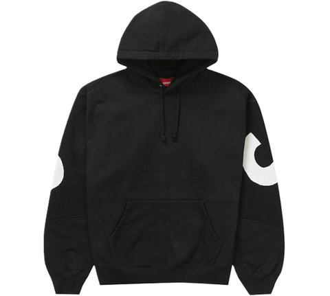  Hoodie Supreme Big Logo Jacquard Black 