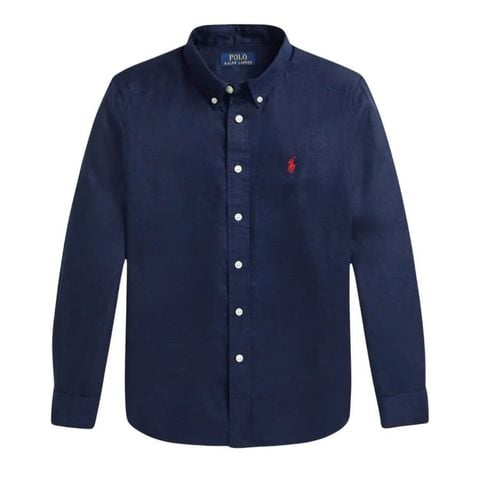  Sơ mi Ralph laurent long Sleeve logo Pony Line Navy 
