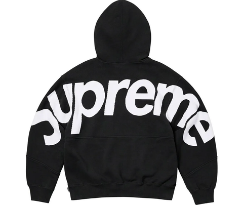  Hoodie Supreme Big Logo Jacquard Black 