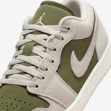  Nike Jordan 1s low Medium Olive sail 
