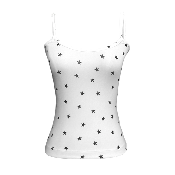  Áo 2 Dây Hoạ Tiết Ngôi Sao A39 MADMIND - Màu Trắng 