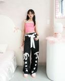  Quần Dài Phối Thắt Nơ Ribbon Trouser Madmind - Màu Đen 