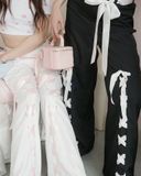  Quần Dài Phối Thắt Nơ Ribbon Trouser Madmind - Màu Đen 