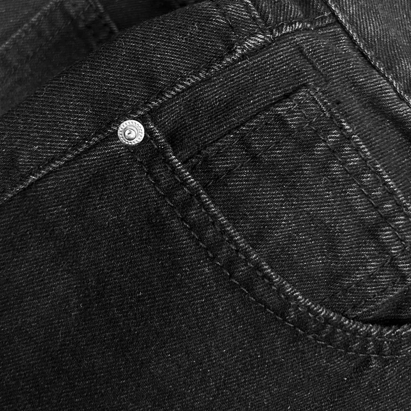  Quần Jeans Dài Ống Rộng MADMIND Q1 - Màu Đen 