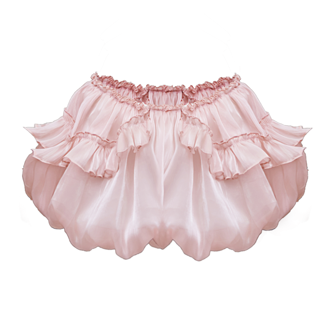  [ TẶNG QUẦN BẢO HỘ ] Chân Váy Nữ Dáng Bí GUMMY MADMIND - Màu Hồng 