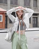  Áo Khoác Hoodie Zip POPPY - Màu Xám 