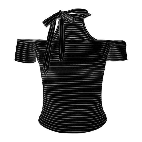  Áo Nữ Trễ Vai OREO MADMIND - Màu Đen 