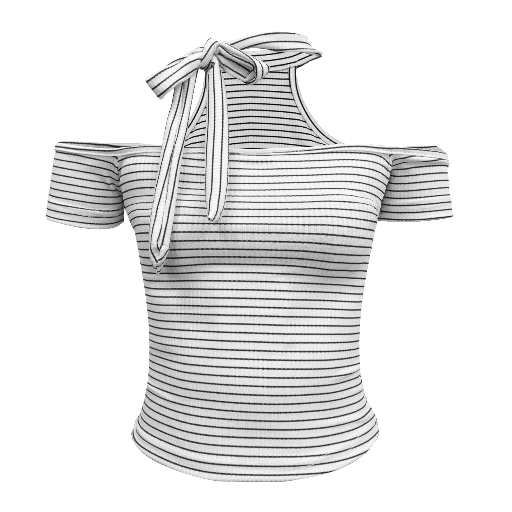  Áo Nữ Trễ Vai OREO MADMIND - Màu Trắng 