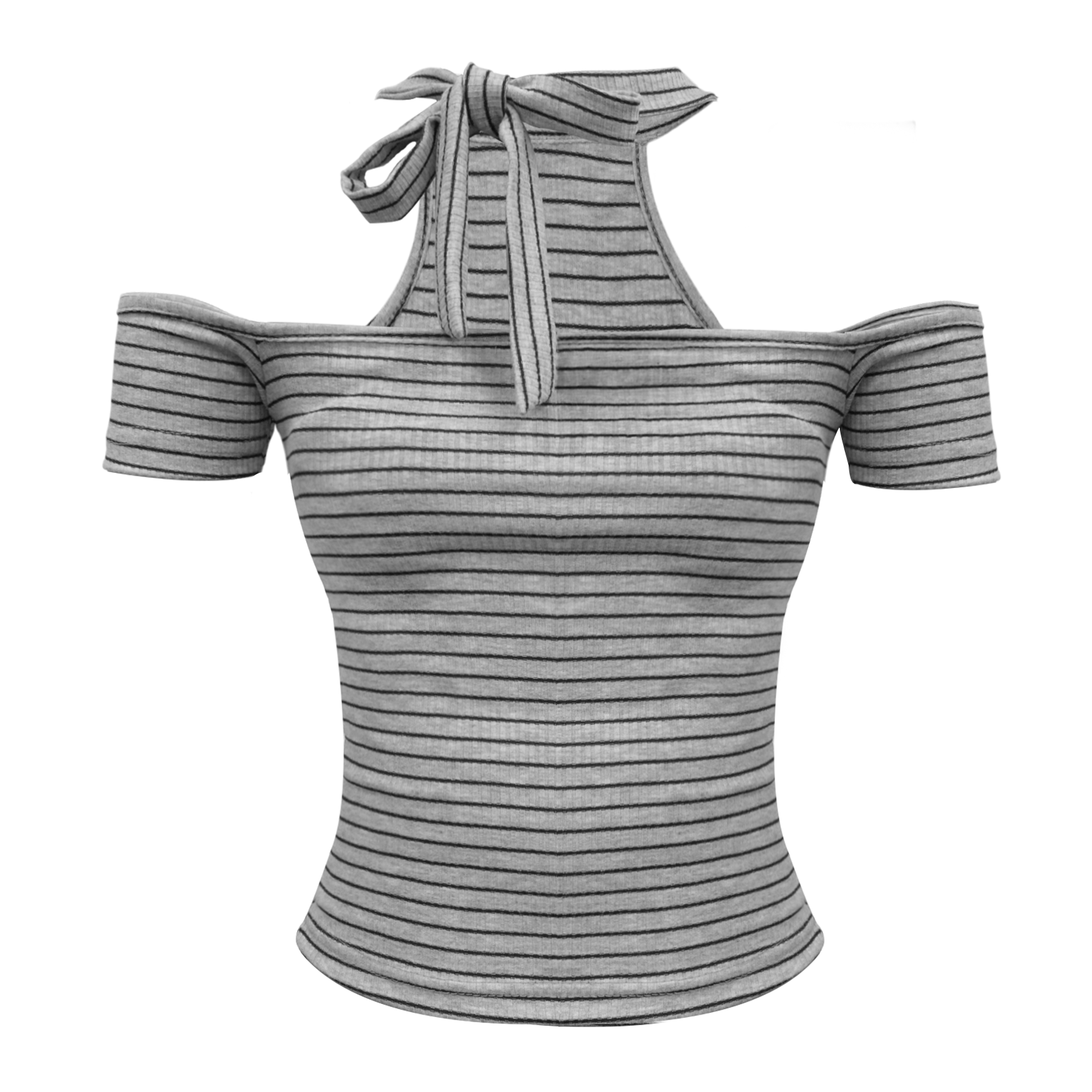  Áo Nữ Trễ Vai OREO MADMIND - Màu Xám Tiêu 