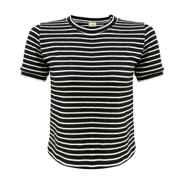  Áo Suông Tay Ngắn MADMIND A36 - Màu Sọc Đen 