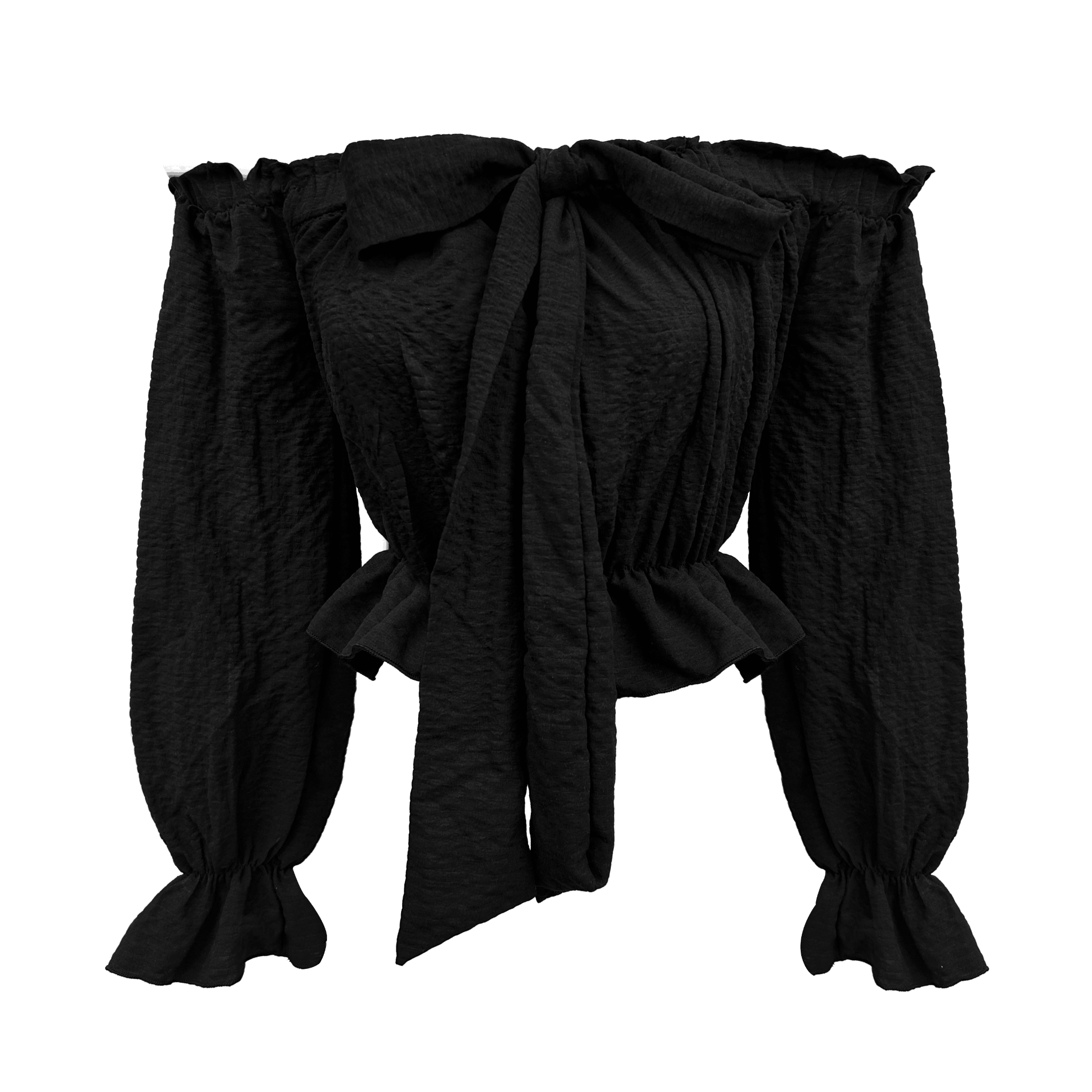  Áo Nữ Trễ Vai Baby Doll MUFFIN MADMIND - Màu Đen 