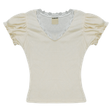  Áo Nữ Ôm Body PIE MADMIND - Màu Be 