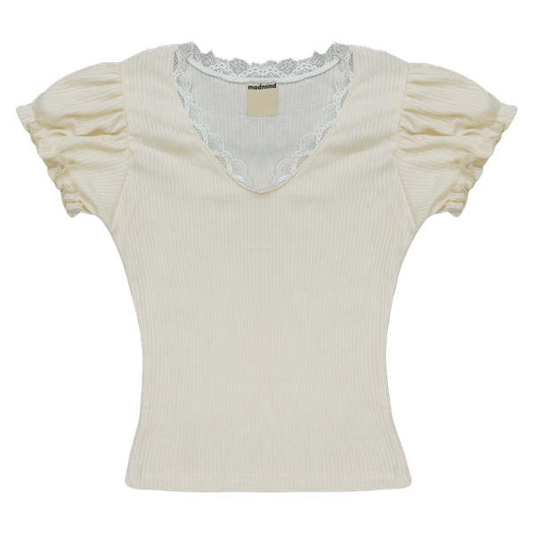  Áo Nữ Ôm Body PIE MADMIND - Màu Be 