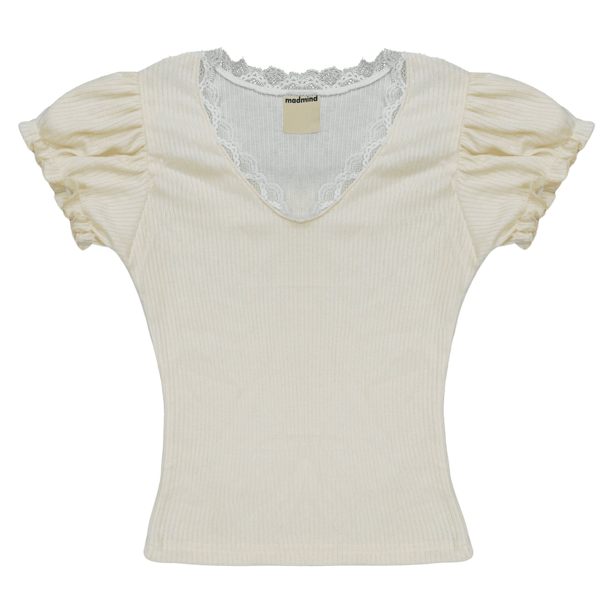  Áo Nữ Ôm Body PIE MADMIND - Màu Be 