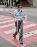  [ TẶNG KÈM DÂY NỊT ] Quần Dù Dài Ống Rộng ECHO MADMIND - Màu Xám 