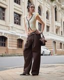  Áo Nữ Ôm Body COOKIE MADMIND - Màu Be 