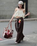  [ TẶNG QUẦN BẢO HỘ ] Chân Váy Nữ Dáng Bí GUMMY MADMIND - Màu Be 