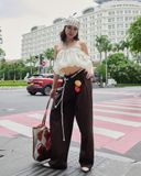  [ TẶNG KÈM DÂY NỊT ] Quần Dù Dài Ống Rộng ECHO MADMIND - Màu Nâu 