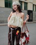  [ TẶNG QUẦN BẢO HỘ ] Chân Váy Nữ Dáng Bí GUMMY MADMIND - Màu Be 