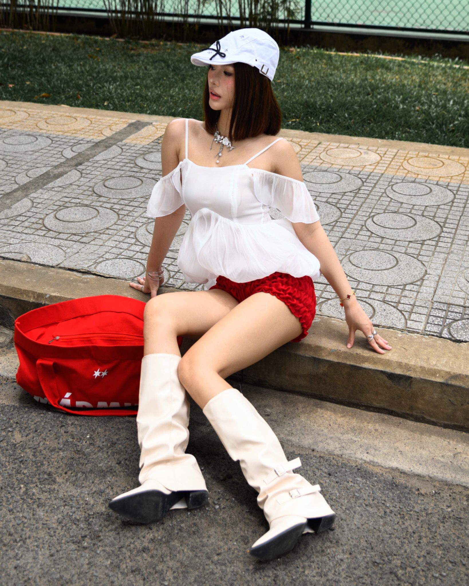  Áo Hai Dây Nữ FAIRY MADMIND - Màu Trắng 