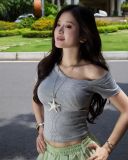  Áo Nữ Trễ Vai TOFU MADMIND - Màu Xám 