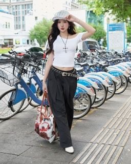  [ TẶNG KÈM DÂY NỊT ] Quần Dù Dài Ống Rộng ECHO MADMIND - Màu Đen 