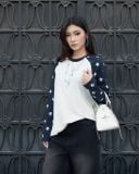  Áo Thun Raglan Tay Dài Hoạ Tiết Ngôi Sao MADMIND D15 - Xanh Navi 