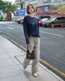  Áo Len Dài Tay Cổ Tròn MADMIND D11 - Màu Xanh 