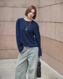  Áo Len Dài Tay Cổ Tròn MADMIND D11 - Màu Xanh 