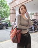  Áo Trễ Vai MADMIND D7 - Màu Xám 